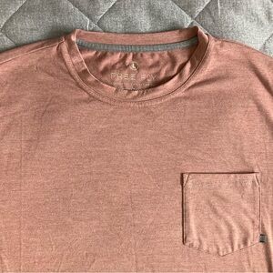 Free Fly Bamboo Flex Pocket T Shirt Mens Large Short Sleeve Crew Neck